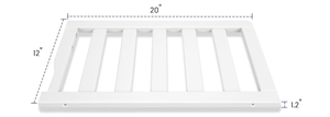 lot 337 image: Toddler Crib Guardrail Compatible with Dream On Me Convertible Crib, Crib Rail for Prevent Toddler from Rolling Off The Bed, White