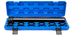 lot 338 image: CMOOD Inner Tie Rod Removal Tool Kit, 13 Pcs Inner Tie Rod Tool Set with 12 Crowfoot Adapters Tie Rod Removal Tool, 12 Inch Drive Tube Tie Rods Tool for Cars Removes and Installs Tie Rods Tool