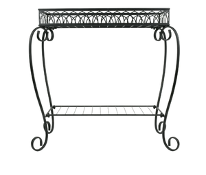 lot 281 image: LOT OF 3 Mainstays Traditional 2-tier Plant Stand, 26 L x 13 W x 26 H
