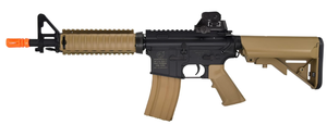 lot 284 image: SOFT AIR USA Colt M4A1 M4 CQBR AEG Electric Airsoft Rifle with Adjustable Hop-Up, Dark EarthTan, 453 FPS