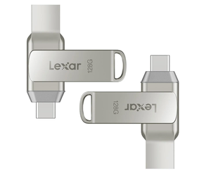 lot 466 image: LOT OF 2 Lexar Dual Drive USB-C & USB-A 128GB (2 Pack)