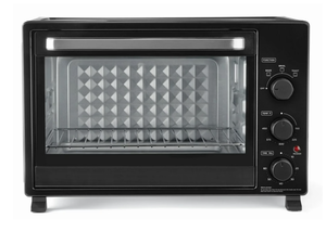 lot 77 image: Mainstays XL Toaster Oven, 32L 6-Slice Family Size, Black, 1500W