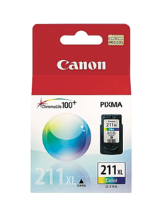 lot 469 image: LOT OF 2 Canon CL-211XL Tri-Color High-Yield Ink Cartridge, 2975B001