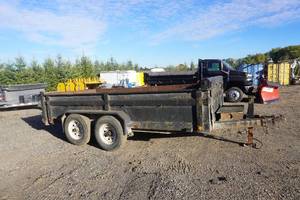 lot 3 image: 2014 Load Trail 14 Tandem Axle Hydraulic Dump Trailer