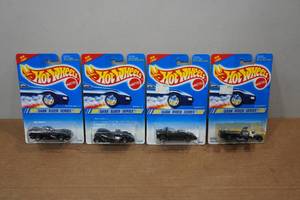 lot 18 image: 4 Hot Wheels Dark Rider Series - Splittin Image II, Twin Mill II, Silhouette II, Rigor-Motor