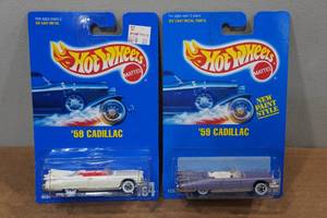 lot 24 image: 2 Hot Wheels - 59 Cadillac
