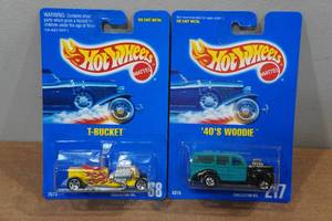 lot 34 image: 2 Hot Wheels - T-Bucket & 40s Woodie