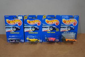 lot 36 image: 4 Hot Wheels - Thunderstreaks, Turbo Streak, Driven To The Max