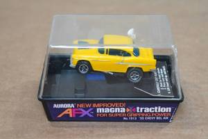 lot 86 image: Vintage Aurora 55 Chevy Bel Air HO Scale Slot Car