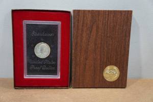 lot 89 image: 1974 Eisenhower Silver Proof Dollar Coin