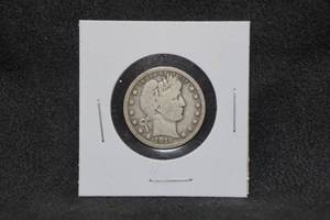 lot 105 image: 1916 Barber Silver Quarter Coin
