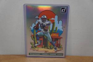 lot 116 image: 2024 Donruss Terrell Owens Downtown Box Topper Football Card