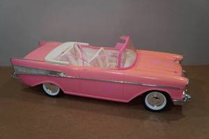 lot 122 image: Vintage Barbie Chevy Bel Air Convertible Toy Car