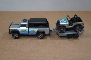 lot 134 image: Vintage Tonka Pickup Truck, Trailer, and Jeep Set