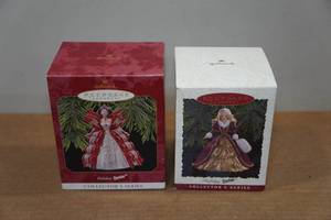 lot 199 image: 2 Keepsakes Christmas Ornaments - Barbie