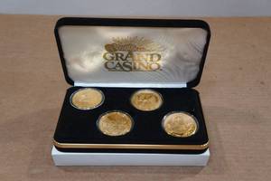 lot 205 image: 1997-98 Grand Casino Collectors Coin Set - Wildlife Series