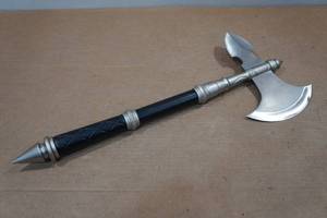 lot 230 image: Viking Dual Edge Carbon Steel Battle Axe