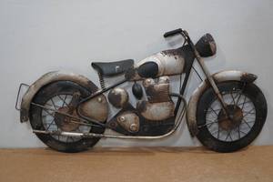 lot 248 image: Metal Motorcycle Wall Dcor