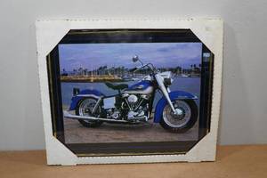 lot 296 image: Framed Harley Davidson Picture