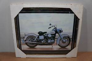 lot 297 image: Framed Harley Davidson Picture
