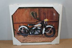 lot 298 image: Framed Harley Davidson Picture