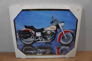 lot 300 image: Framed Harley Davidson Picture