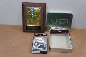 lot 306 image: Dale Earnhardt 23 KT Gold Card with Plaque