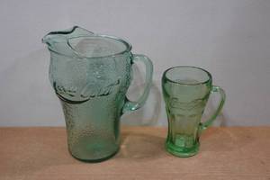 lot 328 image: Coca-Cola Pitcher and Glass