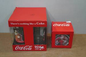 lot 339 image: Coca-Cola Glass Set and Coasters