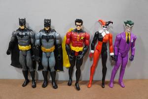 lot 344 image: 5 Batman Action Figures