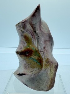 lot 83 image: Polychrome Jasper Flame 455 gm.1 lb.