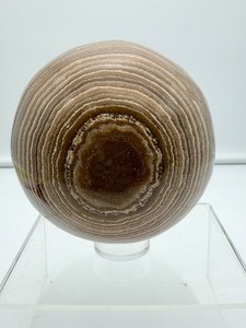 lot 100 image: Brown Aragonite Sphere 100mm, 1.8 kilo4 lb.