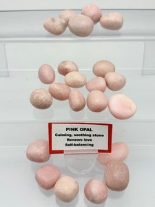 lot 187 image: Pink Opal Tumble Lot 355 gm.12.5 oz.