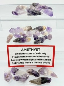 lot 247 image: Amethyst Points Lot 242gm.8.8oz.