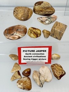 lot 167 image: Picture Jasper Polished Tumbles Lot  172 gm.6.1 oz.