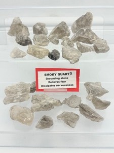 lot 268 image: Smoky Quartz rough pieces 247gm9oz