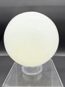 lot 42 image: Selenite large sphere 105mm 1.4 kilo3 lb. 3.4 oz.
