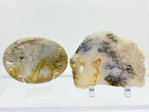 lot 170 image: Graveyard, Agate Polished Lot of 2 small bowl and slab 271 gm.9.6 oz.