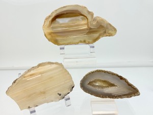 lot 175 image: Waterline Agate Lot of 3 363 gm.13 oz.