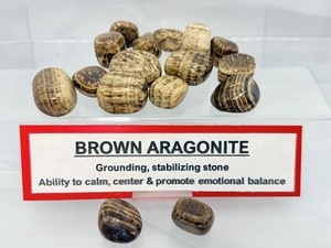 lot 117 image: Brown Aragonite Tumbles 225 gm.7.9 oz.