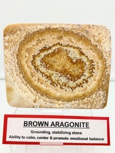 lot 194 image: Brown Aragonite Plate 332 gm.11.7 oz.