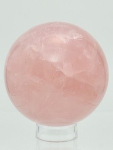 Amazing Rose Quartz Sphere 83mm 850gm/1 lb.14oz.