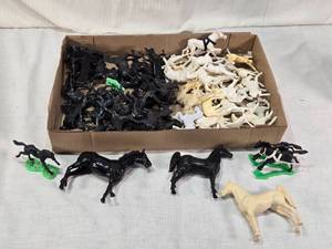 lot 52 image: BMC Toys and Other Plastic Horse Figurine Collection