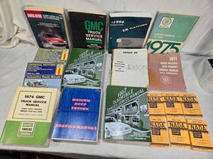 lot 126 image: Automotive Service Manuals including GMC and Oldsmobile Manuals, 1979 NADA Books