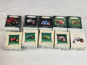 lot 181 image: Hallmark Keepsake Antique Tractors Ornament Collection from 1997-2006