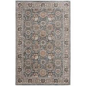 lot 3 image: Home Decorators Collection Reynell Light Blue 6 ft. x 9 ft. ft. Floral Traditional Area Rug  Customer Returns See Pictures