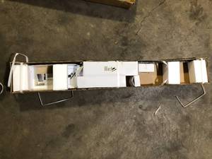 lot 37 image: Homeacer Non-Bypass Sliding Barn Door Hardware (Railing Only)Customer Returns See Pictures