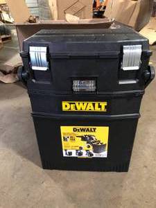 lot 50 image: DEWALT 16 in. 4-in-1 Cantilever Tool Box Mobile Work Center with Removable Tray    Customer Returns See Pictures