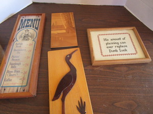 lot 29 image: Menu Board, Marquetry