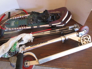 lot 46 image: Snow Shoes, Rackets, Razor